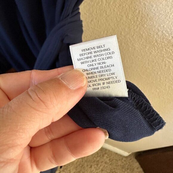 New York & Co Navy Blue‎ Long Dress   Size Medium - Picture 6 of 9